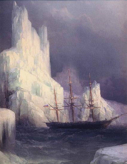 Ivan Aivazovsky Icebergs in the Atlantic China oil painting art